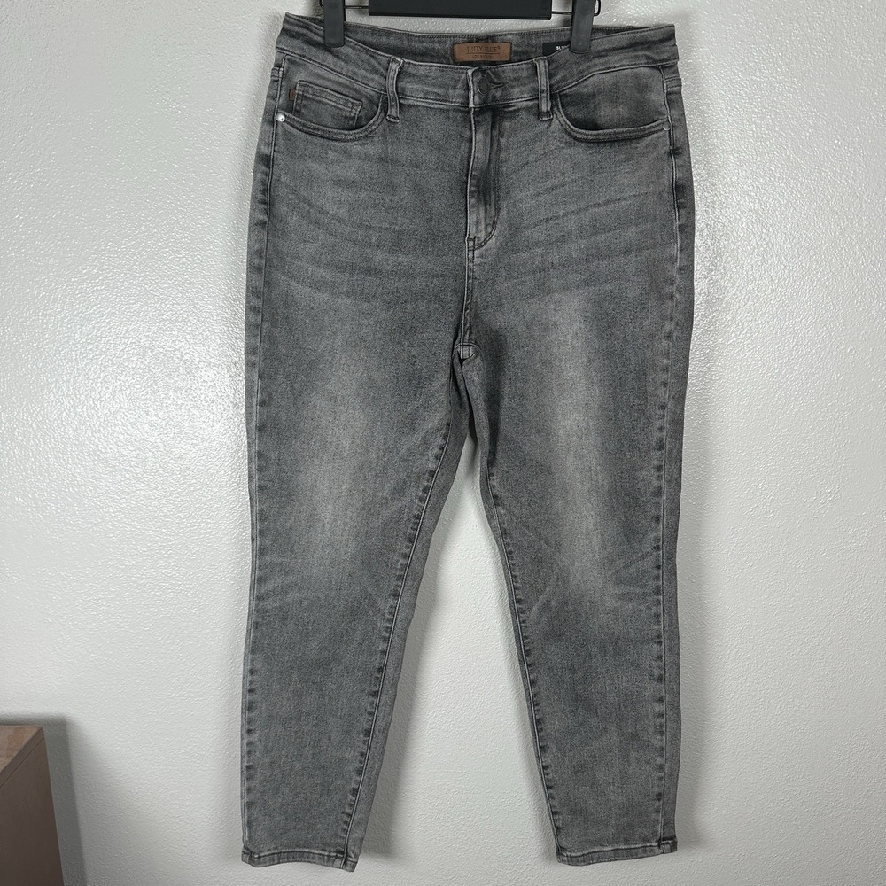 Judy Blue‎ Slim Fit Jeans Womens Size 15/32 Gray Wash Stretch Cotton Blend